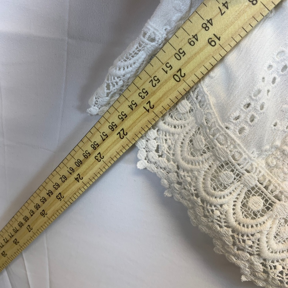 Karen Kane Womens Off White Embroidered Eyelet Off Shoulder Dress XL - Picture 13 of 16
